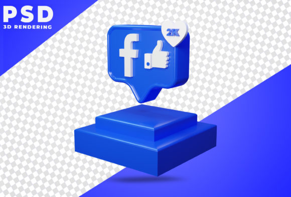 3D Logo Like Facebook Rendering: A Designerβs Mockup Secret