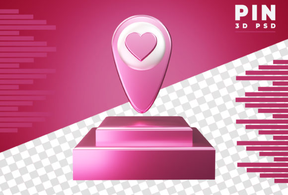 3d Pin Logo Love Rendering: A Fresh Dimension for Your Brand Identity