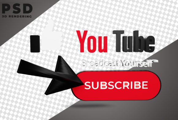3D YouTube Subscribe Rendering: A Designer's Mockup Secret