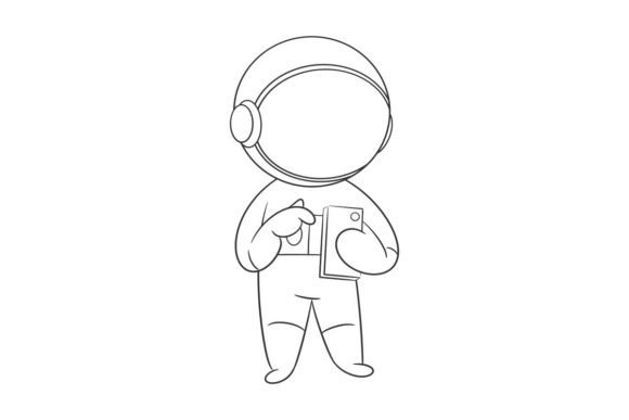 Astronaut Playing Smartphone: A Modern Visual Metaphor