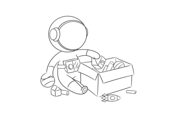 Astronauts Are Packing Toys into Boxes: A Font for Playful Projects