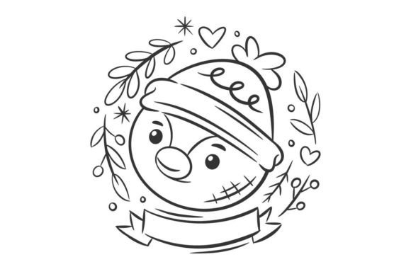 Bringing a Penguin to Life: The Hand-Drawn Coloring Symbol