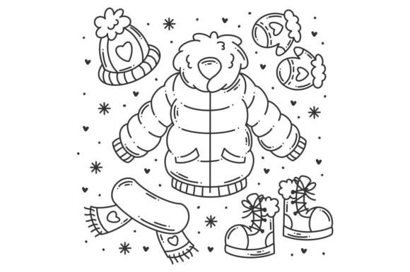 Capturing Winter's Charm: Using Hand Drawn Fashion Doodles