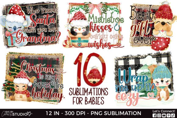 Celebrate New Arrivals with Christmas Baby Sublimation Designs