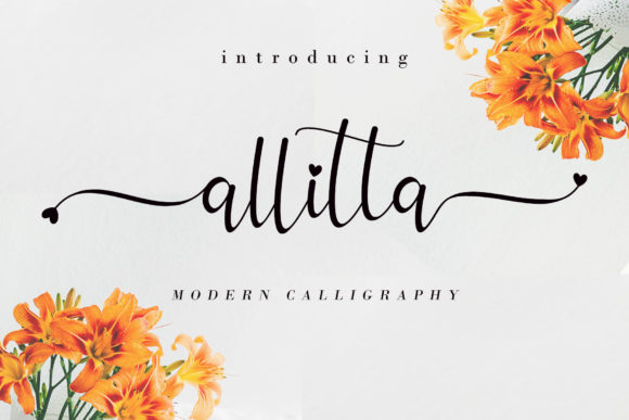Discover Allitta: An Elegant Handwritten Typeface