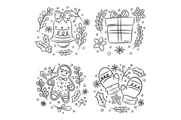 Hand Drawn Christmas Icons: Free Vector Collection for Designers