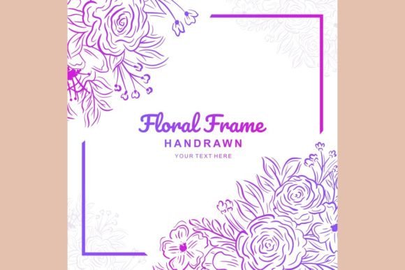 Hand Drawn Pink Floral Frame: A Design Asset Guide