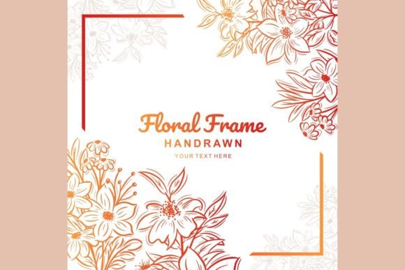 Hand-drawn Red Floral Frame Background: A Designer's Guide