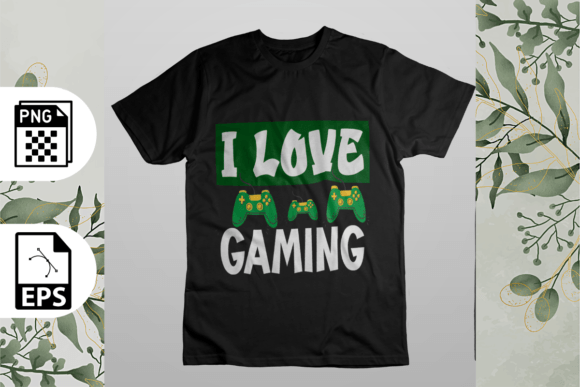 I Love Gaming T-shirt Design: A Creative Asset for Every Creator