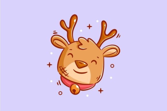 Stunning Deer Head Design for Christmas: Your Free Holiday Asset