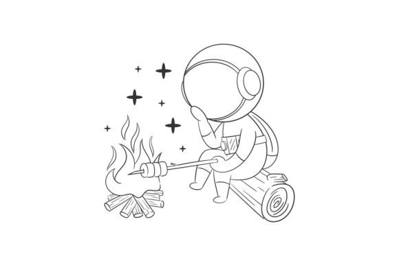 Unearthing the Cosmic Campfire: A Designer’s Look at Astronaut is Near the Bonfire