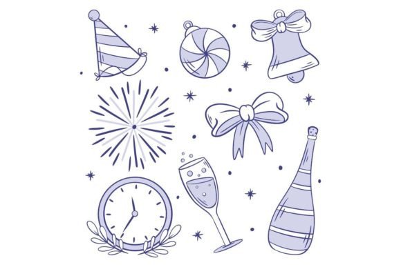 Unleash Creativity with Hand Drawn Coloring Lovely Set of Elements