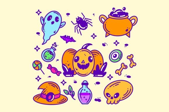 Unleash Spooky Creativity with Hand Drawn Halloween Icons
